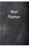 2020 Daily Planner For Men Man Planner Chalkboard Style 388 Pages: 2020 Planners Calendars Organizers Datebooks Appointment Books Agendas