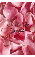 To Do List Gratitude: Undated Daily Journal Planner 6 x 9 Notepad Notebook (Pink Petal Book)