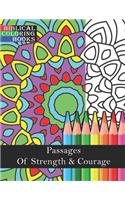 Passages of Strength & Courage: A Christian Bible Study Coloring Book