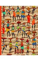 Tribal Women in Colorful Clothing with Baskets and Pots on Their Heads: 2019 Schedule Planner and Organizer / Weekly Calendar