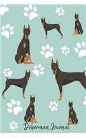 Doberman Journal: Cute Dog Breed Journal Lined Paper(40 Dog Journals)