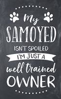 My Samoyed Isn't Spoiled I'm Just a Well Trained Owner: Samoyed Dog Composition Lined Notebook Journal