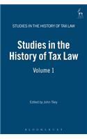 Studies in the History of Tax Law, Volume 1