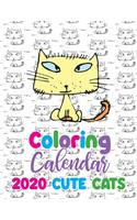 Coloring Calendar 2020 Cute Cats