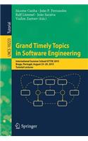 Grand Timely Topics in Software Engineering