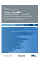 Funding Ranking 2009 - Institutions - Regions - Networks  Thematic Profiles of Higher Education Institutions and Non-University