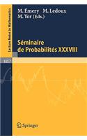 Séminaire de Probabilités XXXVIII