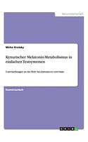 Kynurischer Melatonin-Metabolismus in einfachen Testsystemen