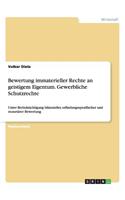 Bewertung immaterieller Rechte an geistigem Eigentum. Gewerbliche Schutzrechte
