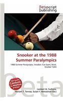 Snooker at the 1988 Summer Paralympics: (English)