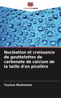 Nucléation et croissance de gouttelettes de carbonate de calcium de la taille d'un picolitre