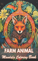 Farm Animal Mandala Coloring Book