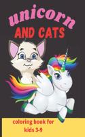 unicorn and cats coloring book for kids 3-9