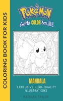 Pokemon Mandala Coloring Book for Kids