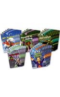 Project X Origins: Brown Book Band, Oxford Level 11: Heroes and Villains: Class Pack of 30