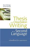 Thesis and Dissertation Writing in a Second Language: A Handbook for Supervisors