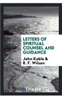 Letters of Spiritual Counsel and Guidance