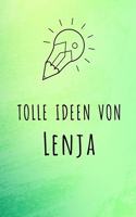 Tolle Ideen von Lenja: Kariertes Notizbuch mit 5x5 Karomuster für deinen Vornamen