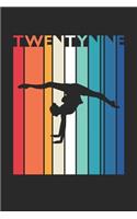 Gymnastics Notebook for 29 Year Old Women and Men - Vintage Gymnastics Journal - 29th Birthday Gift for Gymnast Diary