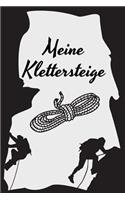 Meine Klettersteige: Klettersteigtagebuch zum selberschreiben mit Vordruck I Platz für 55 Touren