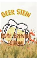 Beer Stein Home Brewing Journal: 90 Pages of Home Brew Cookbook Recipe Space!