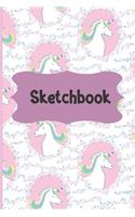 Sketchbook: Fun Sketchbook for Girls - 6 X 9 100 Blank Pages Suitable for All Styles of Drawing