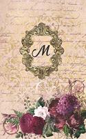 Simply Dots Dot Journal Notebook - Gilded Romance - Personalized Monogram Letter M: Dot Grid Booklet to Draw and Write Your Past, Present and Future Life Experiences.