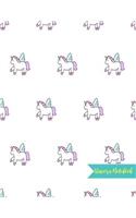 Unicorn Notebook: Cute Kawaii Journal and Diary Large 8.5 x 11 Matte Cover with Blank Lined Ruled White Paper Interior - Perfect for School, Gifts for Kids (Girls and