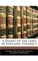 A Digest of the Laws of England, Volume 5