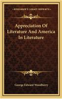 Appreciation of Literature and America in Literature