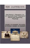 Hiatt (Kemp) V. Stanadyne, Inc. U.S. Supreme Court Transcript of Record with Supporting Pleadings