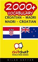 2000+ Croatian - Maori Maori - Croatian Vocabulary