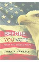Before You Vote