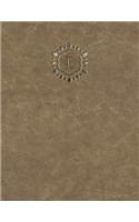 Monogram "E" Grid Sketchbook: (5 Monogram Raw 150 Grid-Sketch)