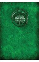 Monogram Basketball Notebook: Blank Journal Diary Log