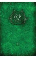 Monogram Gemini Notebook: Blank Journal Diary Log