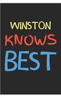 Winston Knows Best: Lined Journal, 120 Pages, 6 x 9, Winston Personalized Name Notebook Gift Idea, Black Matte Finish (Winston Knows Best Journal)