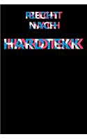 Riecht nach Hardtekk: Lustiges A5 Notizbuch liniert mit 120 Seiten für Raver und Hardtekk Freaks.