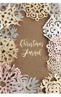 Christmas Journal: Black and White Interior, Blank Lined Pages, Record Your Special Memories, Extra Pages for Pictures and Doodles, Organizer, Softcover, Paper Lace