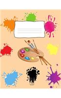 Paint Splatter Notebook