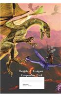 Knights and Dragons Composition Book: A Drawing and Writing Composition Book Journal for school