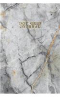 Dot Grid Journal: Marble + Gold Notebook - 110-Page Small Dot Grid Journal for Drawing Doodling Journaling Writing Notes - 6 X 9 Matte Softback Cover