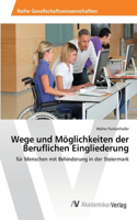 Wege und Möglichkeiten der Beruflichen Eingliederung