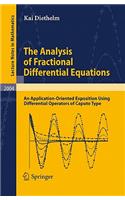The Analysis of Fractional Differential Equations