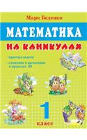 Mathematics on vacation: Simple tasks; addition and subtraction within 20: 1 class(Russian)