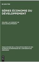 Le concept de sous-développement
