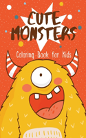 Cute Monsters Coloring Book for Kids