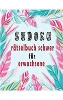 Sudoku rätselbuch schwer für erwachsene