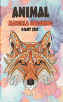 Mandala Coloring Giant size - Animal