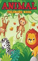 Animal Coloring Book: 62 Pages Animals Coloring Book for Your Kids